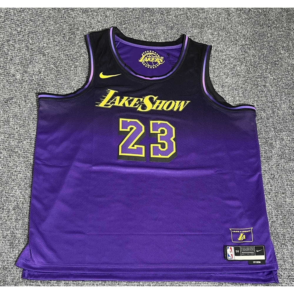 Nike LeBron James Lakers City Edition Swingman Jersey 3XL 60 NWT